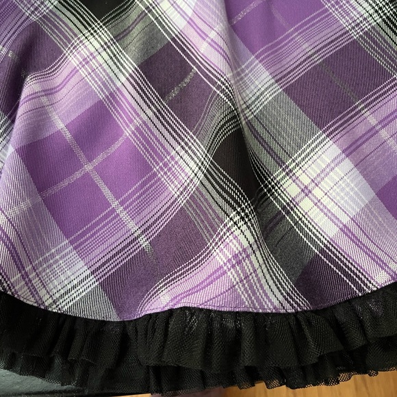 Youngland purple plaid dress - Picture 3 of 5